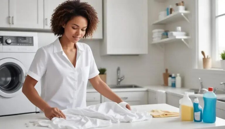 Como tirar mancha de roupa branca rápido e sem esforço em casa