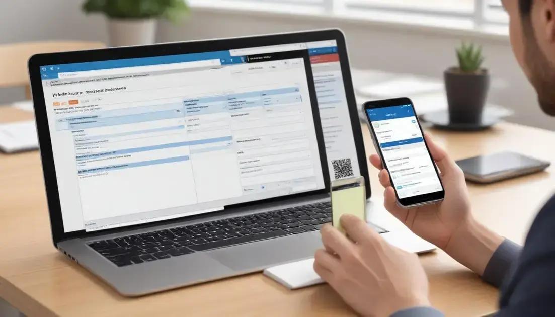 Principais serviços disponíveis no aplicativo e site